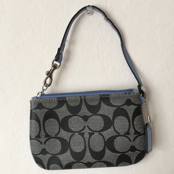 Coach Blue/Gray Clutch - Picture 2 of 4